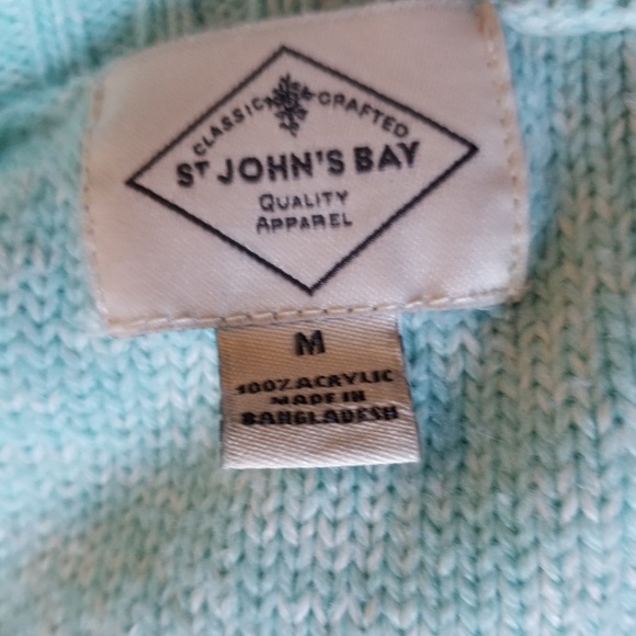 SALE! St. John's Bay Light Blue Sweater - Picture 4 of 4